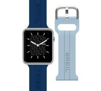 Breil Uhr Unisex SBT-X Ziffernblatt SCHWARZ Bewegung SMARTWATCH SMARTMODULE e GÜRTEL SILIKON BLAU, HELLBLAU EW0670
