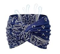 Breite Boho-Kopfbaender Fuer Damen - Gedrehtes Turban Design Haarband | Stilvolles Sportband Für Frauen Mädchen Freizeit Yoga Fitness Radfahren Outdoor Hochzeit Festival
