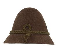 Breiter bayerischer Trachtenhut Herren Stopselhut Herrenhut Braun 48