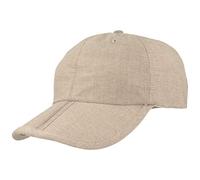 Breiter Klappbare Baseball Cap, Basecap mit UV-Schutz 80, Taupe, L