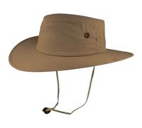 Breiter Safarihut Buschhut Sonnenhut mit UV Schutz 30+ Hut Atmungsaktiv, leicht & faltbar mit verstellbarem Kinnband - Khaki M