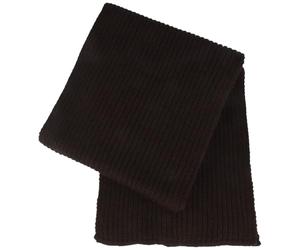 Breiter Schal Herren, Strickschal aus Wolle (Merino), 20 cm 180 cm Länge Merino Braun