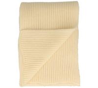 Breiter Schal Herren, Strickschal aus Wolle (Merino), 20 cm 180 cm Länge Sand