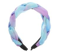 Breites Geflochtenes Haarband für Damen, Modisch und Bequem | Kunststoff und Stoff, Moderner Boho Stil, für Lockere Wellen, Glatte Pferdeschwänze, Festival und Spa