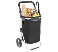 bremermann Einkaufstrolley RIEDE faltbar, Verstellbarer Griff (schwarz)