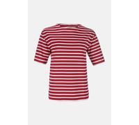 Bretonisches Fischerhemd Damen Kurzarm - rot/weissgestreift rot 42