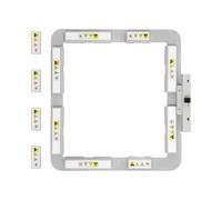 Brewland SQ20B Magnetischer Stickrahmen für Janome Memory Craft MC550E 500E 450E Elna Expressive 830 Maschine, 200 mm x 200 mm