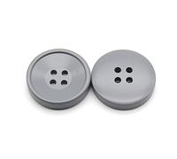 Breyhda 10 Stück 21 mm 25 mm 30 mm Harzknöpfe - robuste Mantelknöpfe für Näh- und Schneiderprojekte,Grau,21mm