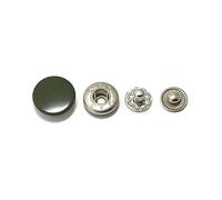 Breyhda 20 Stück 12 mm 15 mm 17 mm Druckknöpfe zum Nähen von Kleidung,Armeegrün,15mm