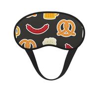 Brezel und Bier,Vollständige Augenabdeckungen, lichtundurchlässige Schlafmasken, Verdunkelungs-Augenschützer