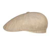 Bricksford 8 Panel Leinen Flatcap by Stetson beige 62 cm
