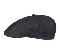 Bricksford 8 Panel Leinen Flatcap by Stetson dunkelblau 57 cm