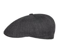 Bricksford 8 Panel Leinen Flatcap by Stetson dunkelgrau 63 cm