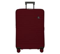Bric's B|Y Ulisse Gepäckstücke mit Spinner-Rädern - Handgepäck-Airline zugelassen und kariert, erweiterbar, leicht, Hartschalenkoffer, TSA-Zahlenschloss, Merlot, Medium, Ohne Tasche
