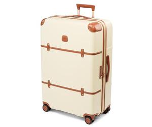 Bric's Bellagio 3.0 Spinner Trunk - Luxus-Hartschalengepäck mit großen Rädern, Teleskopgriff, Lederdetails - erweiterbarer Rollkoffer