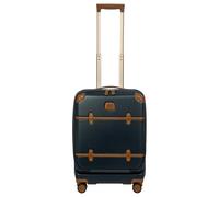 Brics Bellagio - 4-Rollen-Kabinentrolley mit Vortasche 55 cm erw. recycelt (blue/tan)