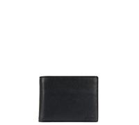 Bric's Bernina Horizontale Herren-Brieftasche aus Leder mit RFID-Schutz, Münzfach, Fach für Geldscheine und 16 Kartenfächer, Größe: 9,5 cm x 12,5 cm x 2,5 cm, Schwarz