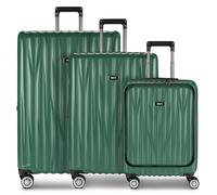 Bric's Cervia 2.0 4 Rollen Kabinentrolley 77 cm Laptopfach mit Dehnfalte grün