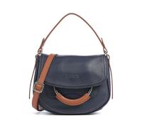 Brics Gondola Stella mini Schultertasche dunkelblau, Leder, Damen