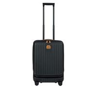 Bric's Hartschalen-Trolley Erweiterbar Kollektion Capri, Handgepäckkoffer mit 4 Rollen, Leicht und Widerstandsfähig, USB-Anschluss, Integriertes TSA-Schloss, Maße: 38x55x23/27, Schwarz