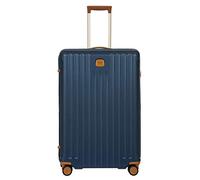 Bric's Hartschalen-Trolley Erweiterbar, Kollektion Capri, Mittelgroßer Koffer mit 4 Rollen, Leicht und Widerstandsfähig, USB-Anschluss, Integriertes TSA-Schloss, Maße: 53x78x31/35, Blau