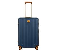 Bric's Hartschalen-Trolley Erweiterbar, Kollektion Capri, Mittelgroßer Koffer mit 4 Rollen, Leicht und Widerstandsfähig, USB-Anschluss, Integriertes TSA-Schloss, Maße: 48x69x28/32, Blau