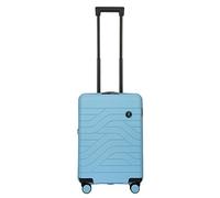 Bric's Hartschalen-Trolley Erweiterbar, Kollektion Ulisse B|Y, 4-Rollen-Koffer, Widerstandsfähig und Ultraleicht, USB-Anschluss, Integriertes TSA-Schloss, Maße: 37x55x23/27, Ozeanblau