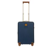 Bric's Hartschalen-Trolley Kollektion Capri, Handgepäckkoffer mit 4 Rollen, Leicht und Widerstandsfähig, USB-Anschluss, Integriertes TSA-Schloss, Maße: 38x55x23, Blau