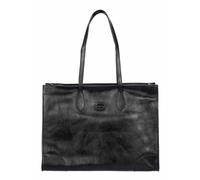 Bric's Volterra Shopping Bag aus weichem Leder mit Laptop und Tablet Faecher, schwarz - Farb-Varianten: Schwarz