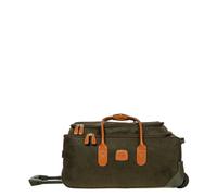 Brics Rollenreisetasche olivgrün, Lederimitat, 55 x 25 x 32cm