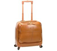 Bric's Life Pelle 4-Rollen Businesstrolley Leder 43 cm Laptopfach braun