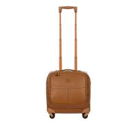 Bric's Life Pelle 4-Rollen Businesstrolley Leder 43 cm Laptopfach braun