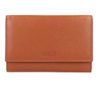 Bric's Marmolada Horizontales Damen-Portemonnaie aus Leder mit RFID-Schutz, Geldscheinfach, 12 Kartenfächer und Münzfach, Größe: 15cm x 10cm x 3,5cm, Tobacco