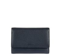 Bric's Marmolada Horizontales Damen-Portemonnaie aus Leder mit RFID-Schutz, Geldscheinfach, 12 Kartenfächer und Münzfach, Größe: 15cm x 10cm x 3,5cm, Blau