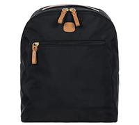 Bric's Mittelgroßer Nylon-Rucksack X-Kollektion, mit Trolleygriff-Halteschlaufe, Leicht, Robust & Wasserdicht, Verstellbare Schulterriemen, Ideal für den Täglichen Gebrauch, Größe: 29x35x13, Schwarz