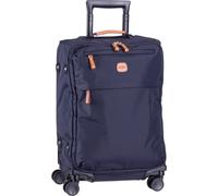 Bric's Erweiterbarer Cabin Trolley, X-Collection, Handgepäckkoffer mit 4 Doppelrädern, Strapazierfähig und Ultraleicht, Größe: 36x55x23 cm, Ozeanblau