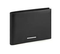 Bric's Porsche Design Billfold 10 W Klassische Herren-Brieftasche aus Leder, mit RFID-Schutz, 10 Kartenfächer, 2 größere Fächer, 2 Geldscheinfächer, Größe: 12,5cm x 9,5cm x 1,5cm, Schwarz
