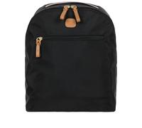 Bric's Mittelgroßer Nylon-Rucksack X-Kollektion, mit Trolleygriff-Halteschlaufe, Leicht, Robust & Wasserdicht, Verstellbare Schulterriemen, Ideal für den Täglichen Gebrauch, Größe: 29x35x13, Schwarz