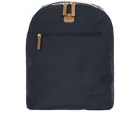 Bric's Mittelgroßer Nylon-Rucksack X-Kollektion, mit Trolleygriff-Halteschlaufe, Leicht, Robust & Wasserdicht, Verstellbare Schulterriemen, Ideal für den Täglichen Gebrauch, Größe: 29x35x13, Ozeanblau