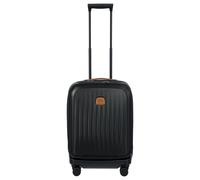 Brics Taormina - 4-Rollen-Kabinentrolley mit Vortasche 55 cm erw. USB (schwarz)