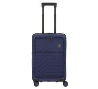 Brics by Ulisse - 4-Rollen-Kabinentrolley mit Vortasche 55 cm erw. USB Oceano