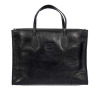 Bric's Volterra Shopper Tasche S Leder 35 cm Laptopfach schwarz