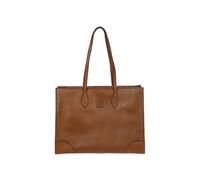 Bric's Volterra Shopping Bag aus weichem Leder mit Laptop und Tablet Faecher, braun - Farb-Varianten: Braun