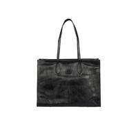 Bric's Volterra Shopping Bag aus weichem Leder mit Laptop und Tablet Faecher, schwarz - Farb-Varianten: Schwarz