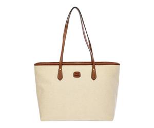 BRIC'S Volterra Trama Shopping Bag Cappuccino