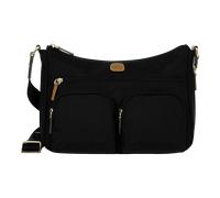 Brics X-Bag - black - Mittelgroßer Schultertasche aus Recycling-Stoff