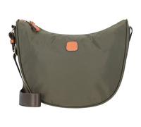BRIC'S - Kleine Halbmondförmige Umhängetasche Aus Nylon, Olive, 33x26x9.5 cm