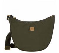 BRIC'S - Kleine Halbmondförmige Umhängetasche Aus Nylon, Olive, 33x26x9.5 cm