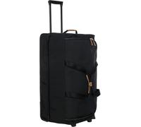 Bric's X-Travel 76,2 cm Rollschuhtasche mit Rollen, Reisetasche mit doppeltem Zugriff, Teleskopgriff, Spanngurten und Ledergriff oben, Schwarz