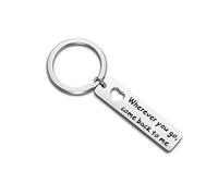 Briefanhänger Anhänger Schlüsselbund Geometrischer Brief Schlüsselanhänger Wohin auch immer du gehst Komm zurück zu mir Briefanhänger Schlüsselanhänger Liebhaber Geschenk Umweltfreundlich und praktisc